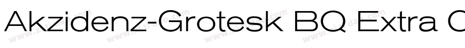 Akzidenz-Grotesk BQ Extra Conde字体转换